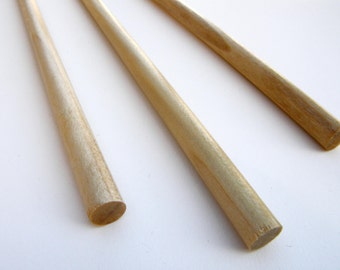 Hanging Dowels for Weavings and Other Fiber Wall Art - Natural Finish - Set of 3 - 11" (28cm)