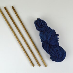 Large Dowels for Weavings and Other Fiber Wall Art Oak Finish Set of 3 15 38cm image 3