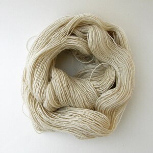 Natural White Wool Warp Yarn for Hand Looms, Navajo Weaving Warp, 4oz skein image 5