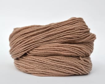 Tan Weaving Yarn, Navajo Weaving Yarn, Wool Yarn, 4oz skein