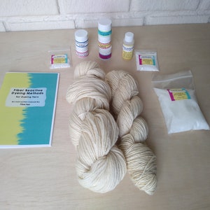 Yarn Dyeing Kit Using Fiber Reactive Dyes Learn to Dye Yarn image 1