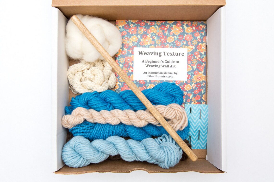 Wall Art Kit Weaving Kit to Learn How to Make a Woven Wall Etsy