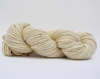 Undyed Wool Yarn Super Bulky Knitting Yarn - Dyeable Wool Yarn