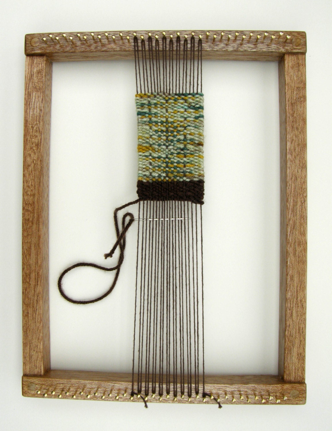 Beautifully Made Weaving Loom Oak Finish Loom Make Your Etsy