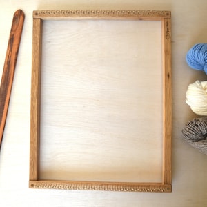 Large Weaving Loom - Oak Finish Loom - 14&quot;x18&quot; Frame Loom (Loom Only)