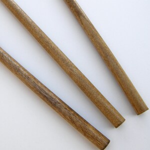 Dowels for Weavings and Other Fiber Wall Art Oak Finish Set of 3 11 28cm image 3