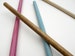 Variety Pack of 4 Dowels for Hanging Weavings and Fiber Art - Oak, Natural, Purple, Turquoise - Set of 4 - 3/8' x 11' 