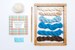 Weaving Kit With Loom for Wall Art Weaving- River Rise (Blue/ Brown Colors) 