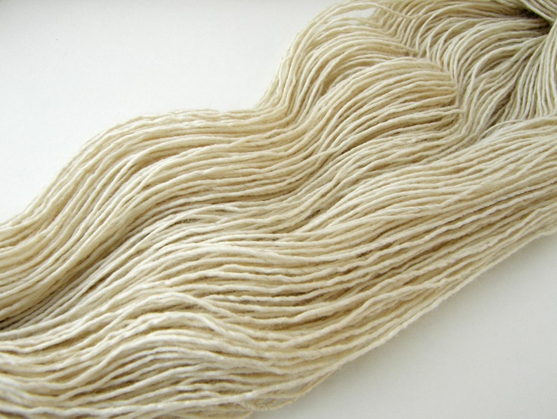 Natural White Wool Warp Yarn, Navajo Weaving Warp, 8oz ball image 5