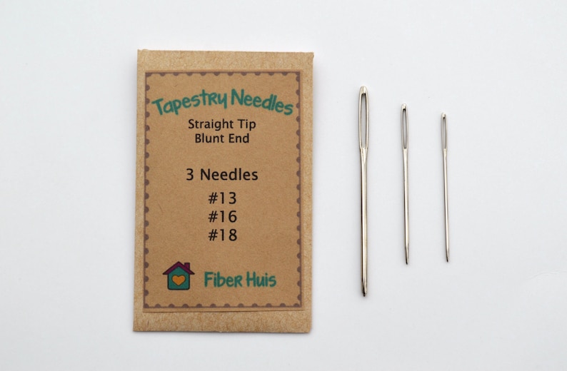 Blunt End Tapestry Needles or Cross Stitch Needles, Yarn Needles Set of 3 image 1