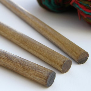 Dowels for Weavings and Other Fiber Wall Art Oak Finish Set of 3 11 28cm image 1