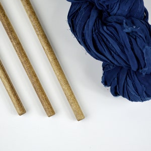 Large Dowels for Weavings and Other Fiber Wall Art Oak Finish Set of 3 15 38cm image 1