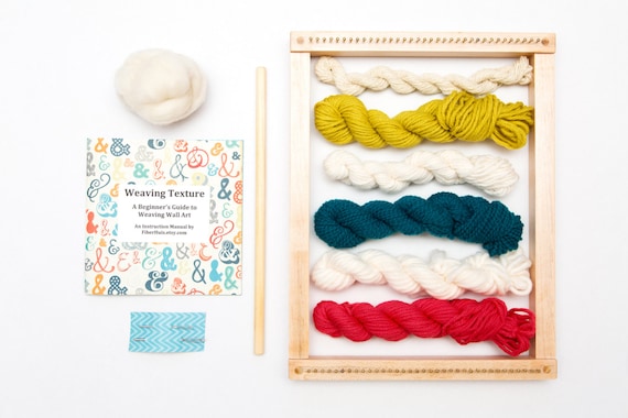 Weaving Loom Kit for Weaving Wall Art With Loom - Calypso's Isle (Bright Colors)