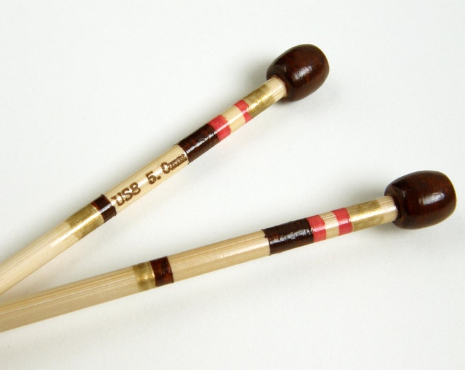 Size 8 Knitting Needles Hand Painted, 5mm Knitting Needles, Single
