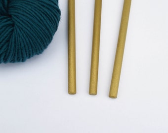 Dowels for Hanging Wall Art Weavings - Gold Finish - Set of 3 - 11" (28cm)