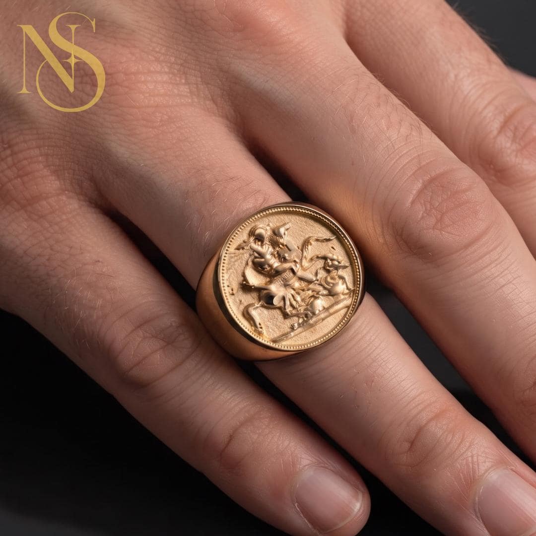 Gold Sovereign Ring - Etsy