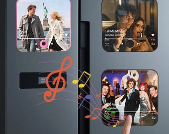 Imán de nevera con foto musical personalizado: regalo de canción personalizado