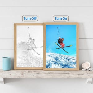 Personalized Photo Frame Night Light, LED Light-up Frame with Custom Photo, Desk Lamp Photo Art Decor, Couple Date Photo Gift, Memorial Gift