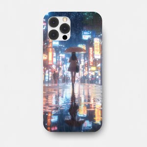 Anime phone case, anime, city,  anime iPhone case , anime merch, anime art, anime girl , anime inspired phone case for iphone and samsung