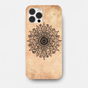 Mandala line pattern, Mandala Phone Case Mandala Art Print Bohemian Mandala for iPhone 16 15 14 13 12 11 pro max and Samsung S24 S23 S22 S21