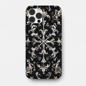 Chrome hearts case, goth case, gothic phone case, cross, y2k phone case for iPhone 16 15 14 13 12 11 pro max and Samsung S24 S23 S22 S21
