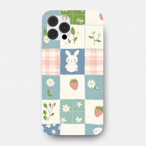 Cute Bunny Phone Case Kawaii Bunnies, Miffy phone case bunnies for iPhone 16 15 14 13 12 11 pro max and Samsung S24 S23 S22 S21