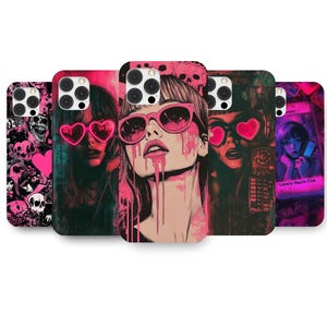 Y2k Grunge Girl Case, Aesthetic Cover, Preppy and Cute Aesthetic, iPhone 16 15 14 13 12 11 Pro Max 8 Plus X, Samsung S24 S23 S22 S21