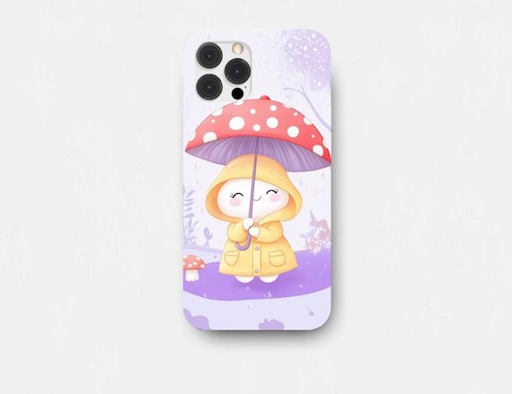 Kawaii Mushroom Umbrella Phone Case, Protective Cover - Etsy Israel Kawaii Mushroom Umbrella Phone Case, Protective Cover - Etsy Israel