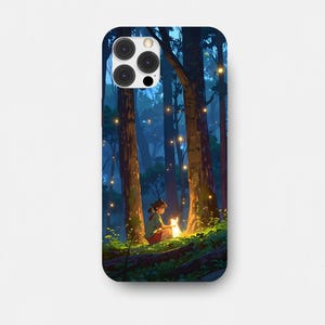 Anime phone case, anime scene case , anime merch, anime art, anime girl , studio ghibli anime inspired phone case for iphone and samsung