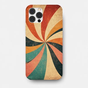 Retro Stripes, Retro Swirl Pattern, Retro Aesthetic Vintage Cover for for iPhone 16 15 14 13 12 11 pro max and Samsung S24 S23 S22 S21
