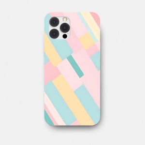 Retro phone case, retro, retro gifts, retro style, retro design, retro iphone case, retro striped pastel phone cover for iphone and Samsung