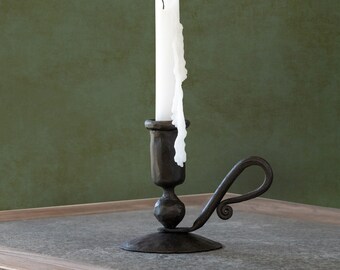 Large Colonial Taper Candle Holder Rustic Farmhouse Home Decor 