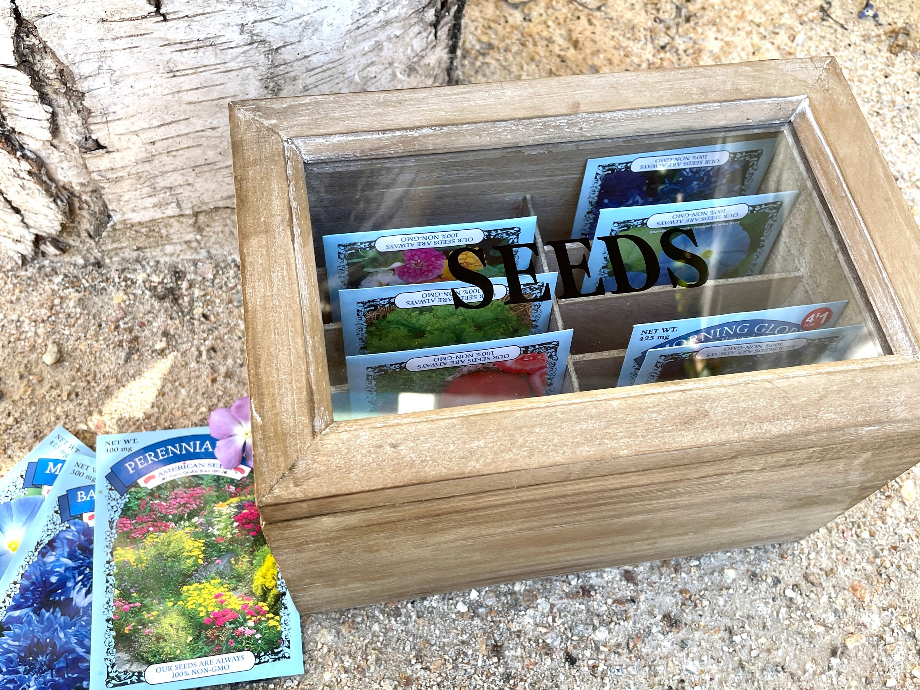 Gardener's Gift Set, Seed Gift Box, Seed Storage Box, Engraved Seed Packet  Storage, Gardeners Gift, Wooden Seed Box, Seed Packetstorage 