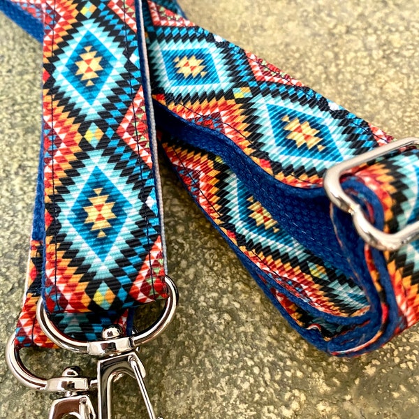 Purse Strap -Southwestern  Woven Removable Shoulder or Crossbody messenger - Darby Mack