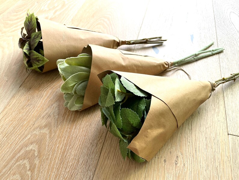 Herb Bundles for the Home Artificial Farmhouse Plants Etsy