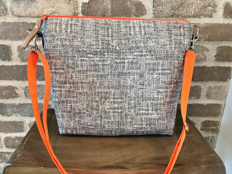 SPLASH PROOF Camera Bag in Grey and Orange by Darby Mack & Etsy