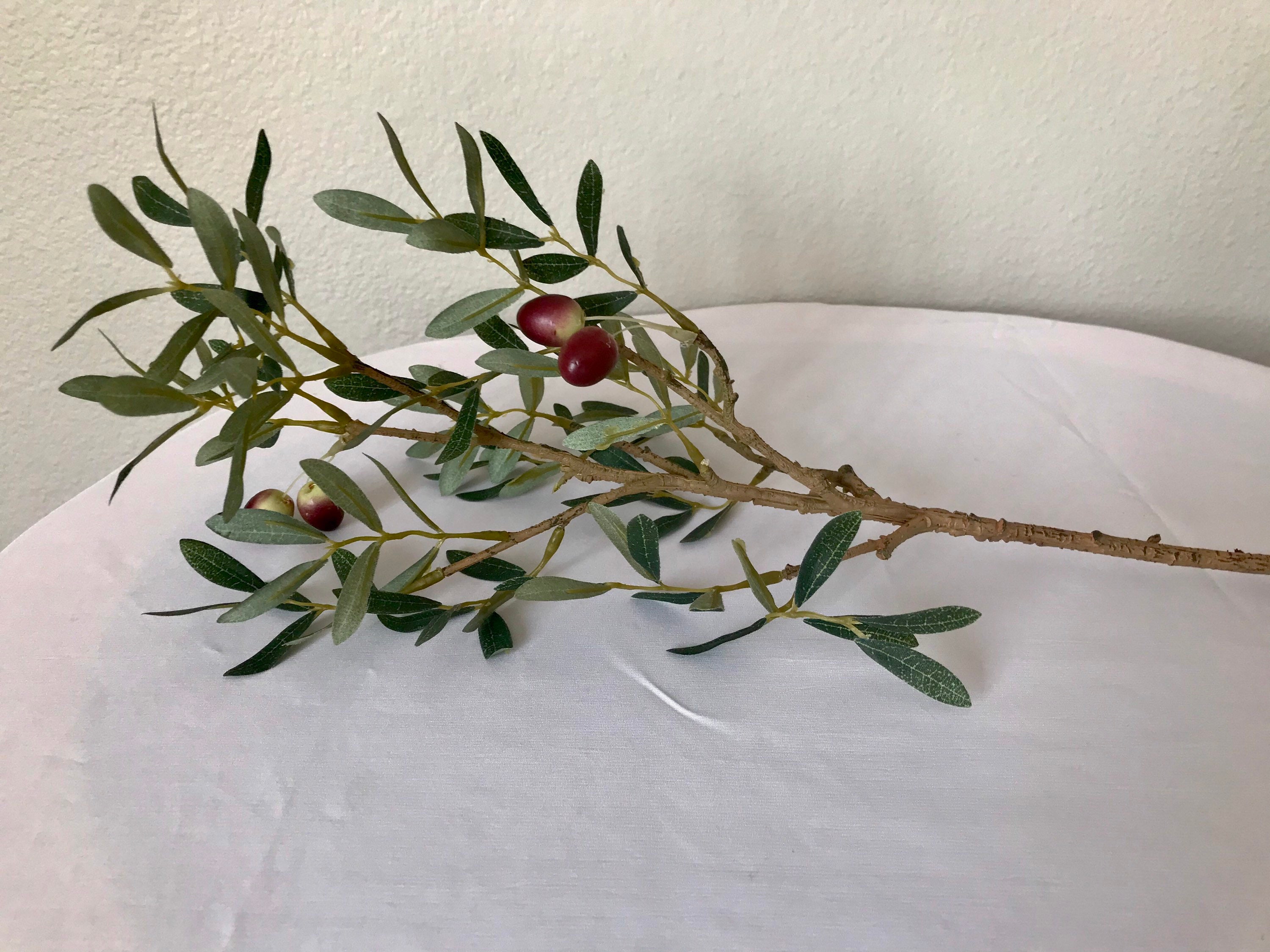 OLIVE branch Home decor Olive greenery Tuscan artificial Etsy