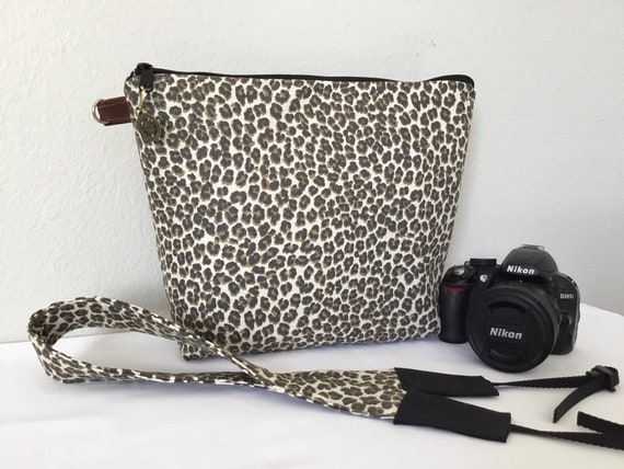 DSLR and mirrorless camera bag case cover leopard cheetah pattern FREE SHIPPING