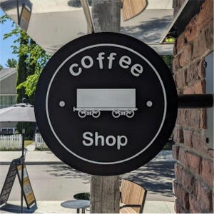 Exterior Double Sided Sign , light box store front Sign , Outdoor Sign , Blade Sign , İlluminated round light box Sign