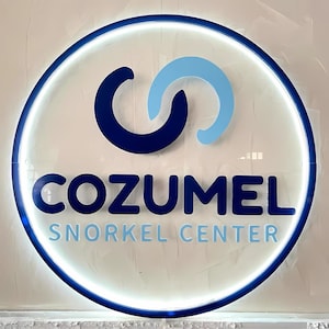 Custom Acrylic Sign | Backlit Sign | Round Acrylic Sign | Custom Backlit Sign | Illuminated Logo Sign |Reception Sign| Studio Sign|