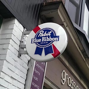 Round Blade Sign, Double Sided Signage, Custom Double Sided Sign, Wall Mounted Sign, Circle Blade Sign, Window Sign