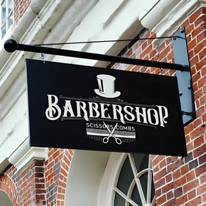 Blade sign - Custom composite sign - blade signage - Shop sign - Outdoor signage - office signage - a restaurant signage
