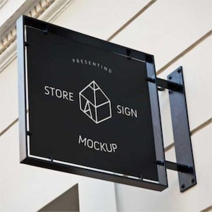 Custom blade sign from metal and composite - Business logo - Shop sign - Personalized sign - Outdoor signage - office signage - cafe signage