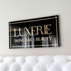 Custom Acrylic Business Logo Sign, Acrylic Sign,3D Round Logo, Business Sign,Salon Decor Sign,Backlit Logo Sign,Acrylic Wall Sign,Beauty SPA