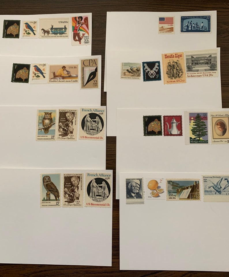 20 Postage Paid Blank Postcards for Postcards to Voters Etsy