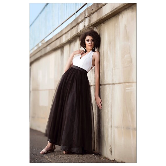 bcbg tulle maxi skirt