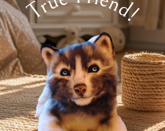 Custom Dog Plush – Realistic Faux Fur Pet Memorial Collectible
