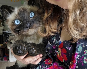Personalisiertes realistisches Katzenplüschtier – Handgemachte Haustier Replik, personalisiert vom Foto