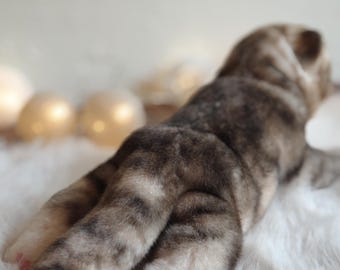 Maßgeschneiderte realistische Katze, handgefertigtes Haustier-Spielzeug, personalisiert vom Foto, Erinnerungsgeschenk, Plüschkätzchen