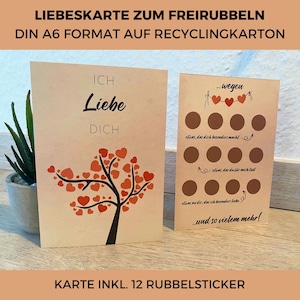 Cartes à gratter d'amour personnalisées - Parfaites pour les anniversaires, la fête des pères, une surprise, un cadeau pour partenaire, mari, femme, petit ami, etc.
